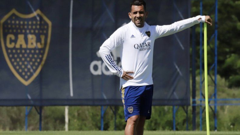 Tévez en duda para el superclasico. /Foto: Télam