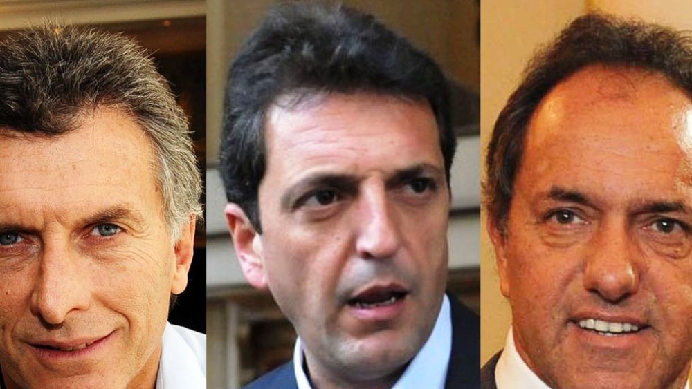 Macri, Massa y Scioli