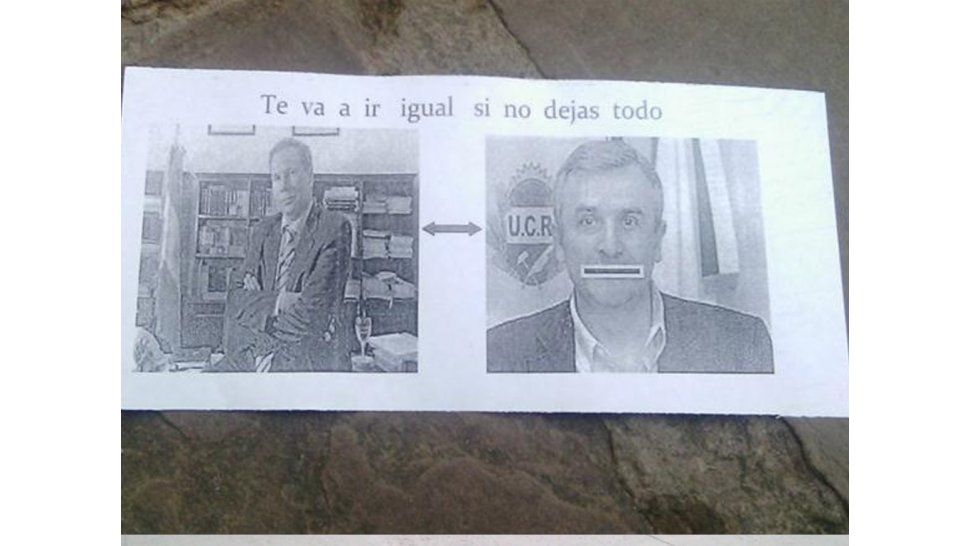 Volanteada contra el Senador Morales