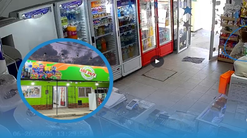 Su hijo intentó robar un drugstore y fue a amenazarlos por denunciarlo.