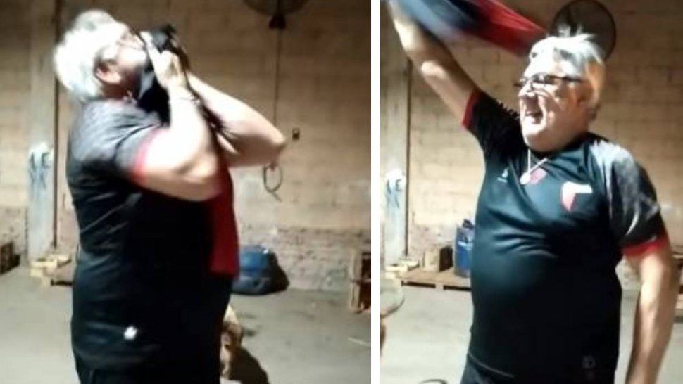 un fraileno celebro con mucha emocion la copa de colon