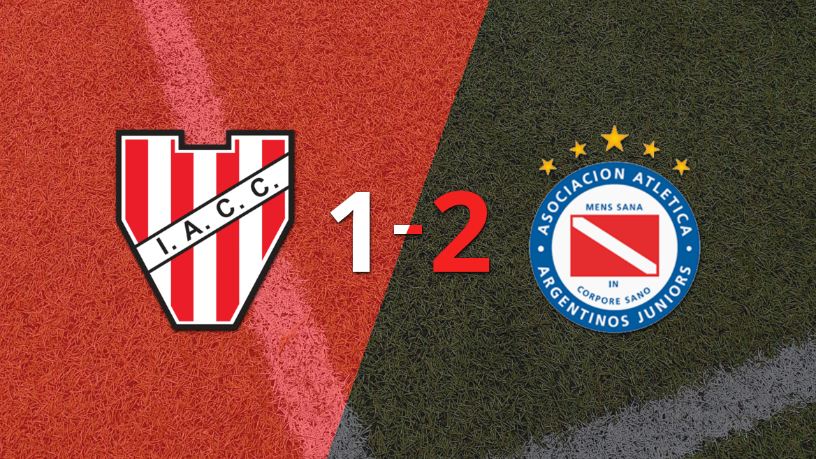 argentinos juniors le dio vuelta el partido a instituto con un 2-1