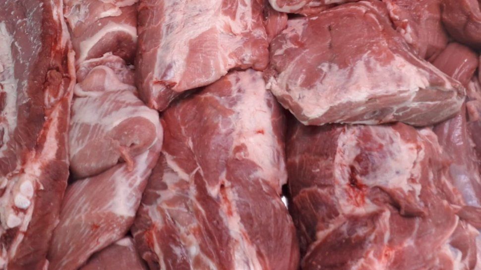 la carne de cerdo sin aumentos para las fiestas