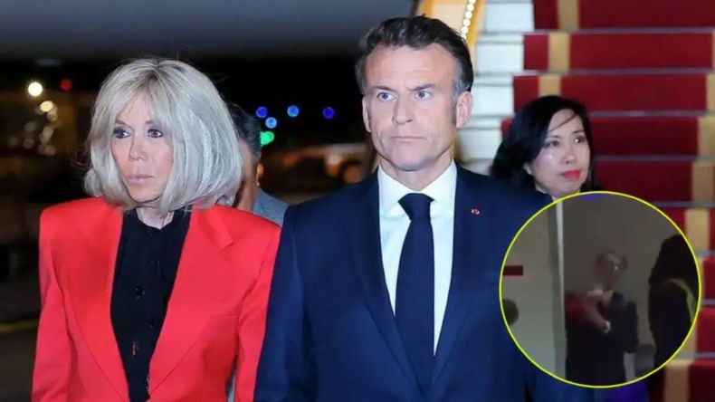 El video del incidente de pareja entre Macron y su esposa que sacude a Francia.