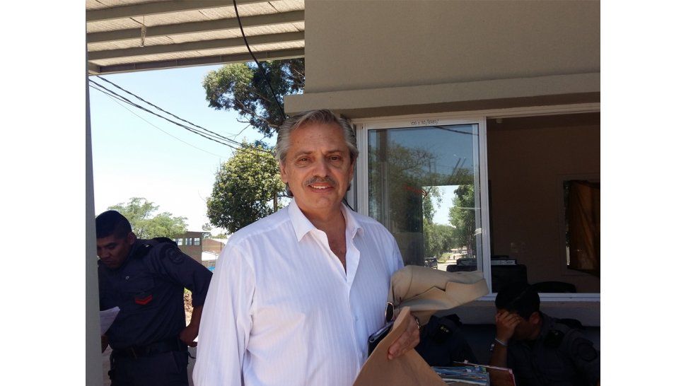 Alberto Fernández visitó a Milagro