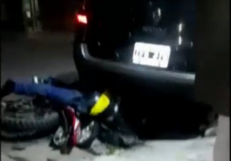 motochorro atropellado