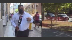 El periodista se desmayó en vivo.