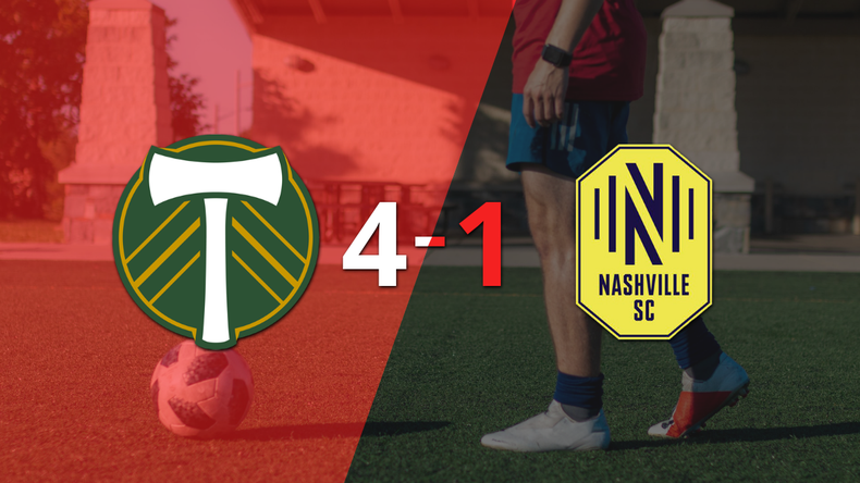 Portland Timbers derrotó sin complicaciones a Nashville SC con doblete de Jonathan Rodríguez
