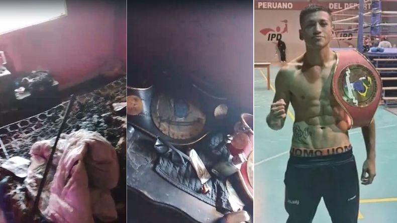 Agustín El Zurdo Celis sufrió un incendio y perdió parte de sus herramientas de boxeo