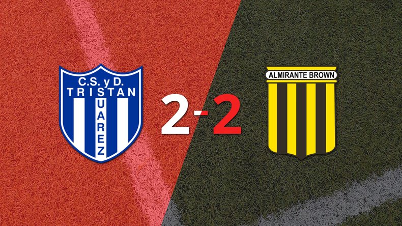 Tristán Suárez empató 2-2 en casa con Almirante Brown