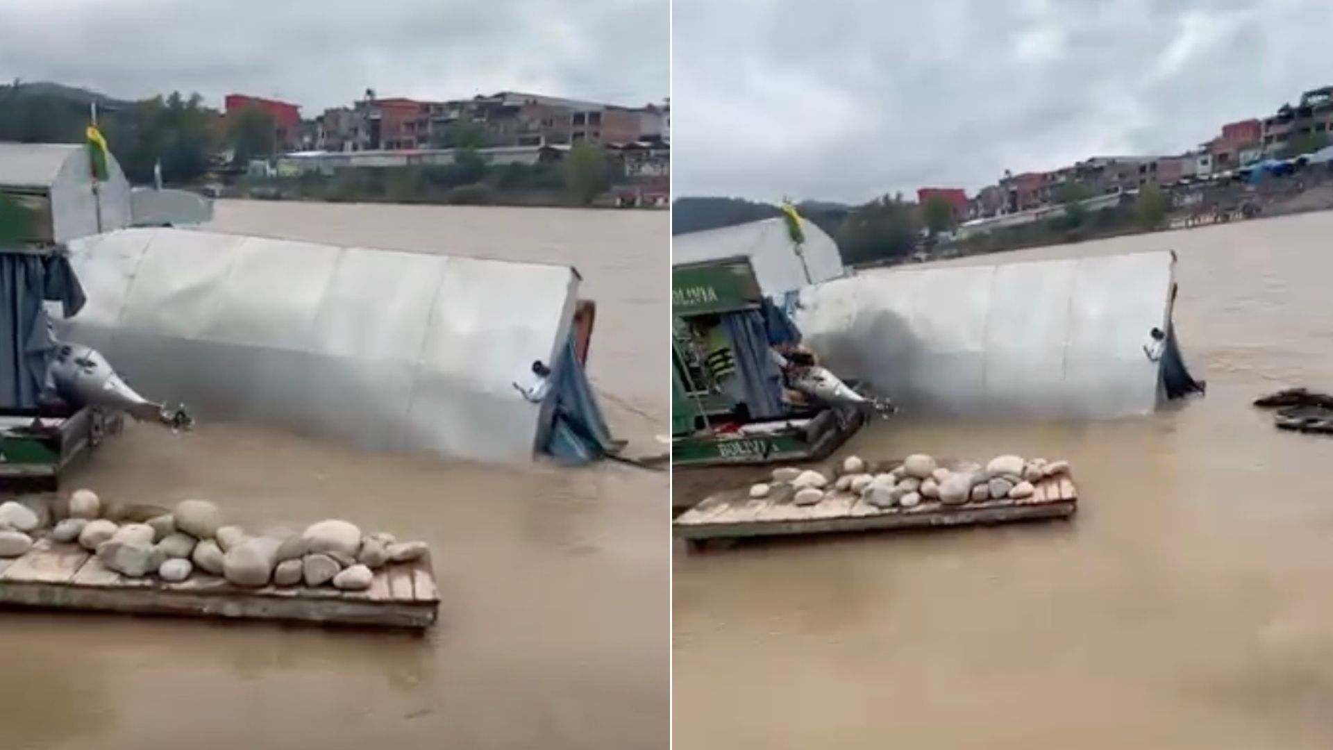 volco una chalana en el rio bermejo y hubo momentos de tension