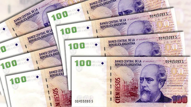 Billete de $100.