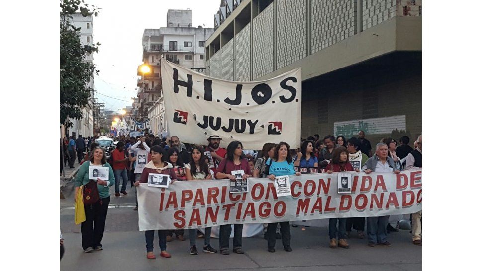 Marcha en Jujuy por Maldonado