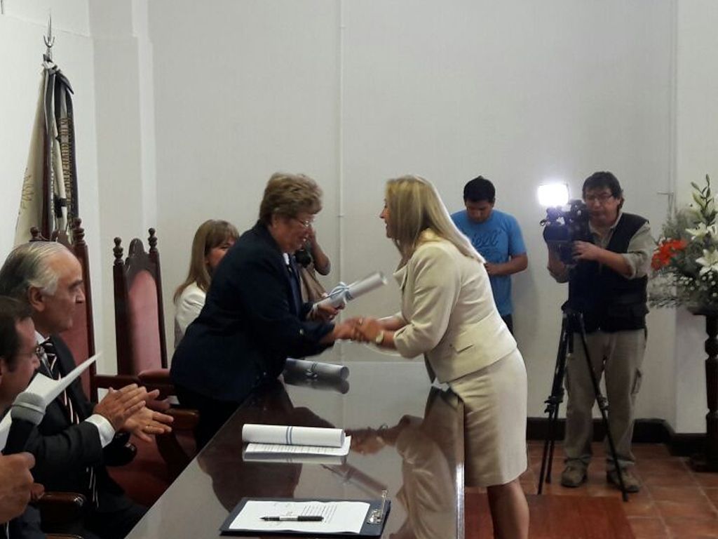 Silvia Giacoppo en el juzgado