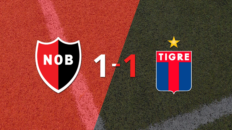 Newell`s no pudo en casa ante Tigre y empataron 1-1