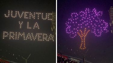 Show de drones en la FNE.