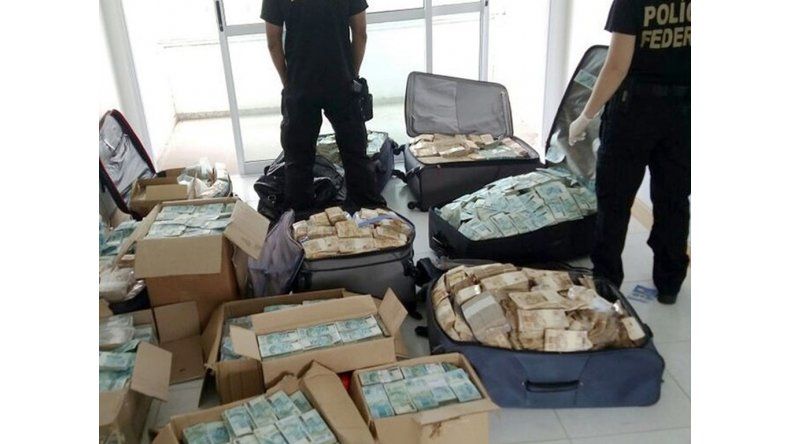 Brasil: valijas con dinero