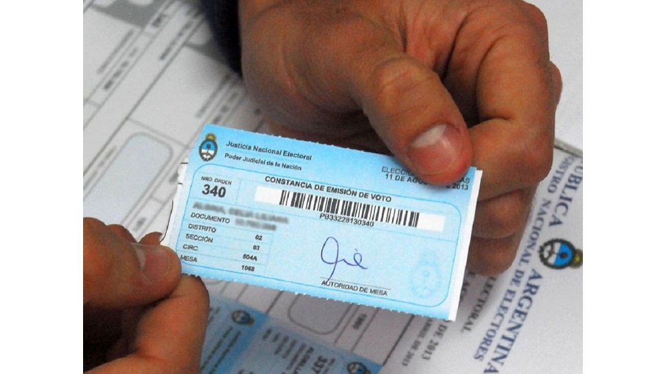 Comprobante de votación