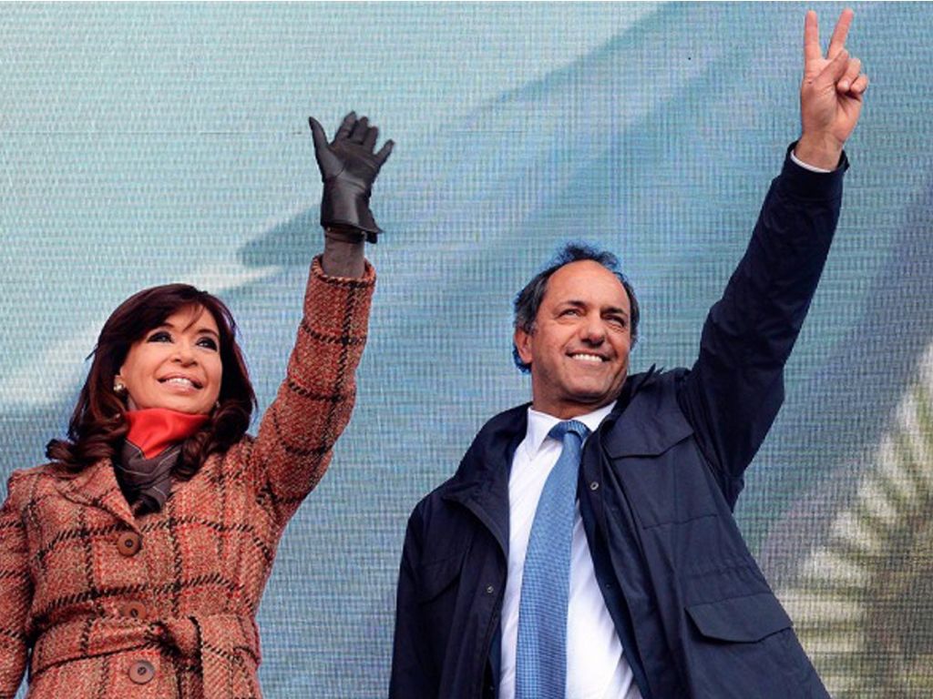 Cristina Kirchner y  Daniel Scioli
