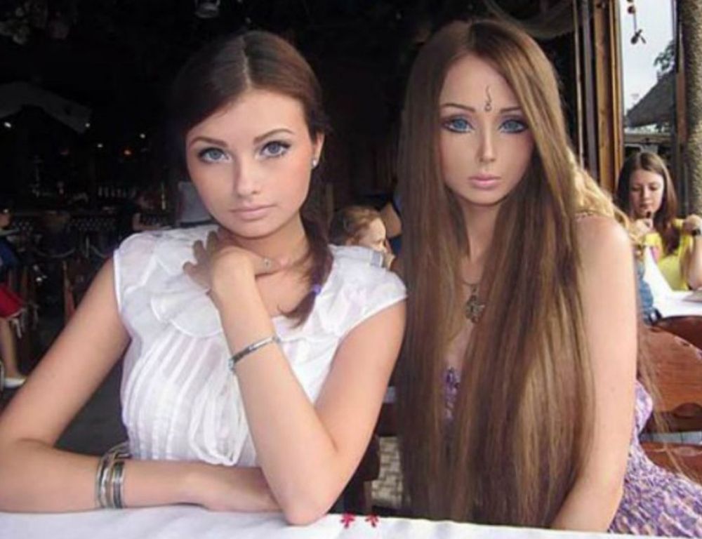 valeria lukyanova y su hija
