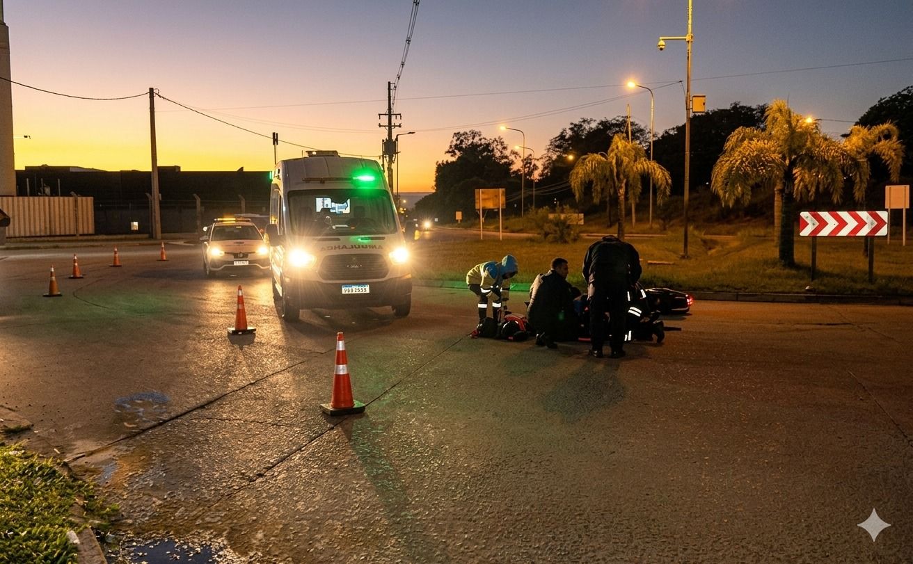 Dos mujeres heridas tras un choque en la rotonda de Chango Más (imagen ilustrativa a la temática)