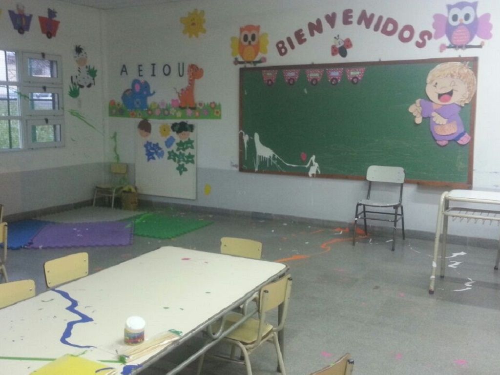 Daños en el jardín de infantes