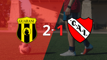 Con dos goles de Gustavo Vargas, Guaraní venció a Independiente