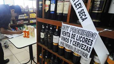 Veda electoral - Sin venta de alcohol y otras actividades
