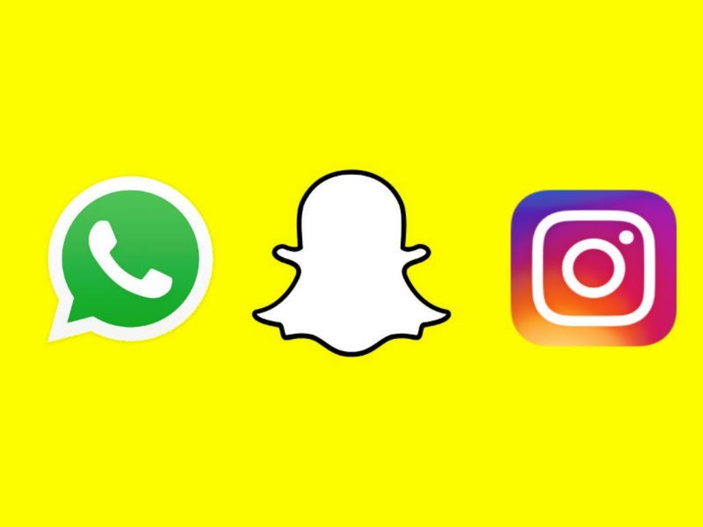 WhatsApp, Snapchat e Instagram