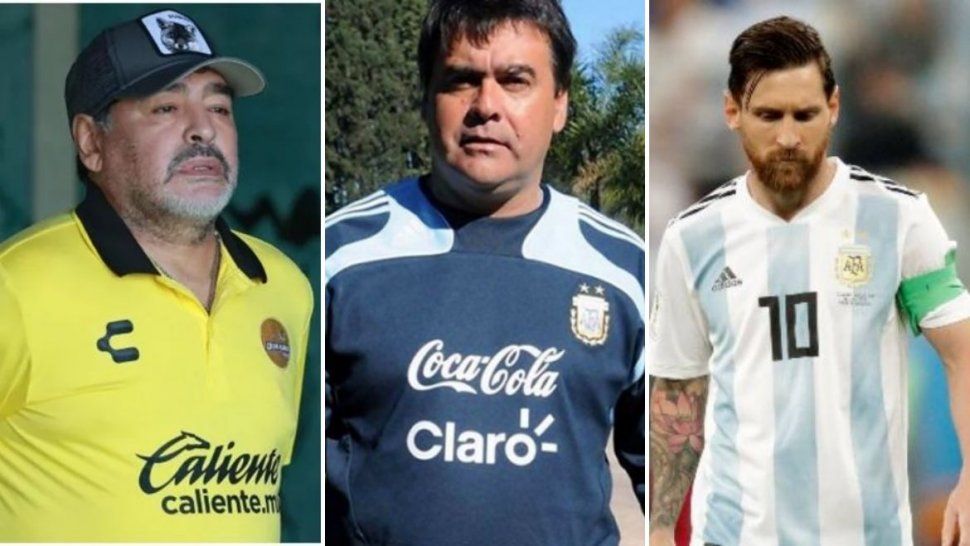 la emotiva despedida de maradona y messi para el tata brown