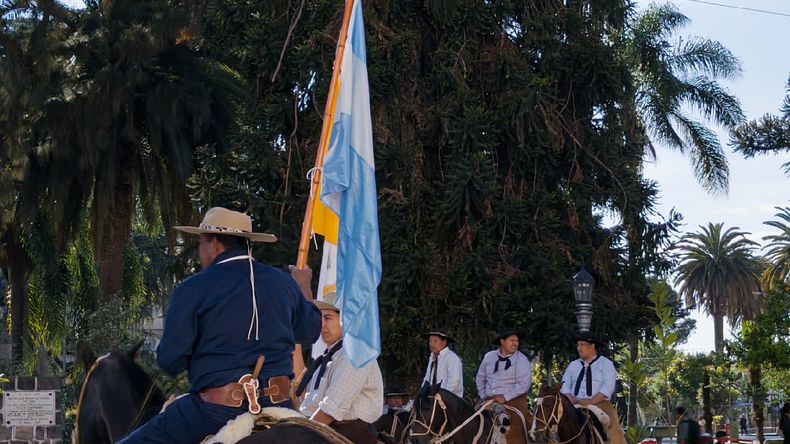 Gauchos peregrinaron a caballo hasta el Santuario de Río Blanco