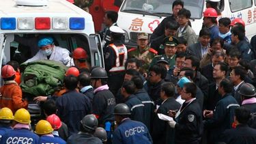 Se derrumbó una mina de carbón en China.