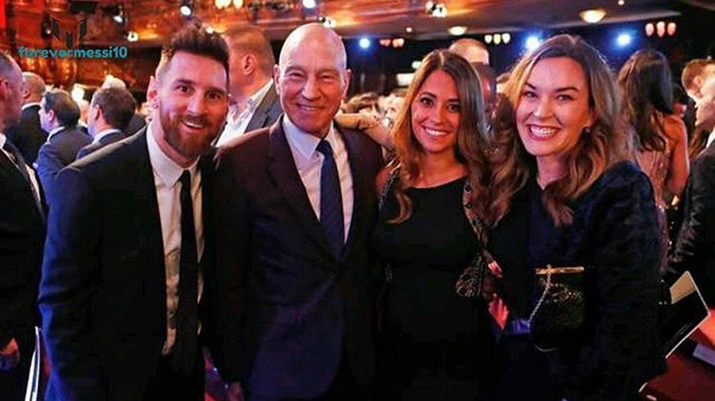 El increíble relato de Patrick Stewart, el Profesor Charles Xavier de X-Men, de su encuentro con Lionel Messi y Antonela Roccuzzo