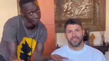El Kun Agüero&nbsp; hizo un desafío viral junto a un reconocido tiktoker a nivel mundial.