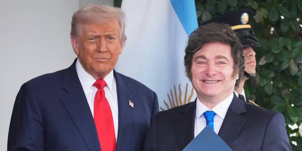 Donald Trump con Javier Milei. Donald Trump con Javier Milei.
