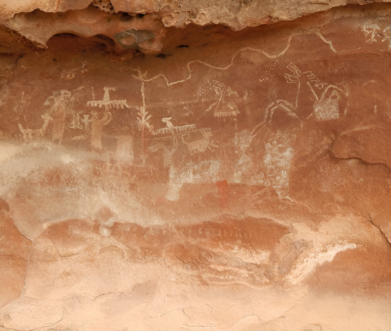 Escapadas para  Santa: Sitio arqueológico “Cuevas Pintadas de Guachipas” En la década de 1960 el doctor Eduardo Mario Cigliano da a conocer el sitio científicamente. Alberto Rex González también lo visita y efectúa algunas investigaciones.