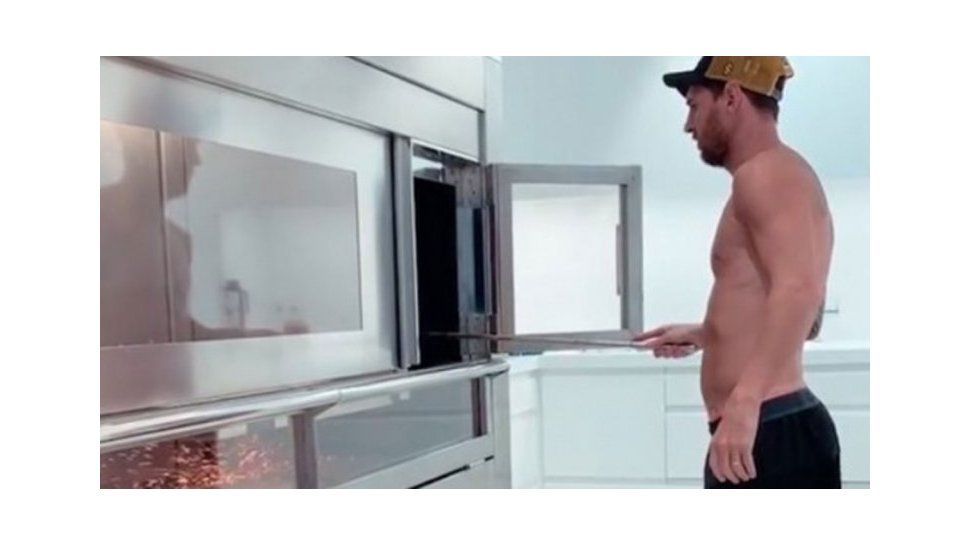 Messi mostró su parrilla y los usuarios reaccionaron