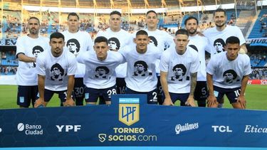 El emotivo homenaje de Racing para Maradona.&nbsp;