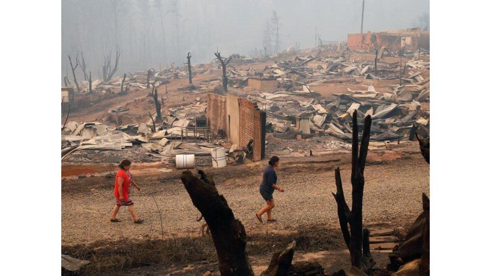 Incendio en Chile