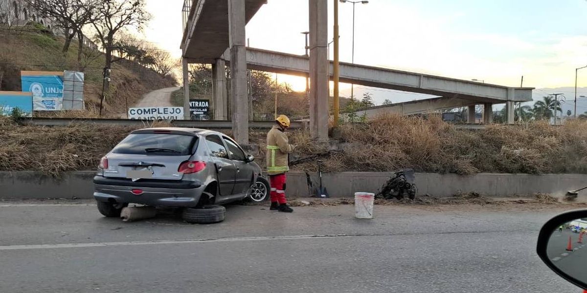 Accidente en Ruta 9 cerca de la Nueva Terminal este sábado