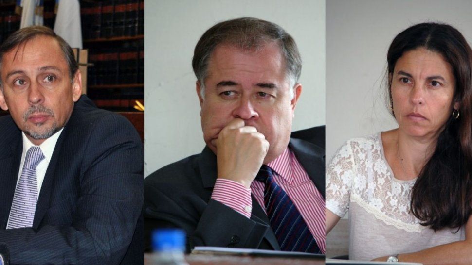Los magistrados que juzgar&aacute;n a Gustavo Garz&oacute;n por intento de femicidio. En 2018 trat&oacute; de matar a balazos a su ex pareja.&nbsp;
