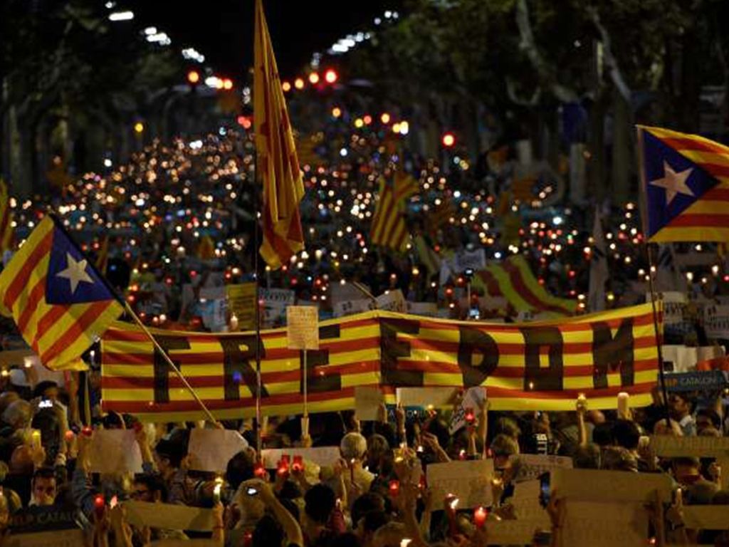 Protesta en Barcelona