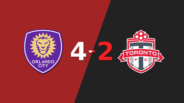 En un partido intenso, Orlando City SC le ganó a Toronto FC por 4 a 2