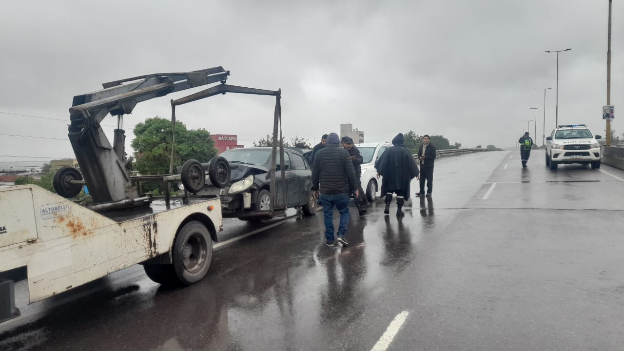 Choque en avenida Savio