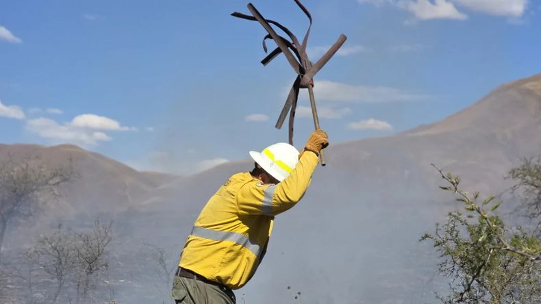 Alerta en Volcán: el viento reactivó el incendio forestal Alerta en Volcán: el viento reactivó el incendio forestal