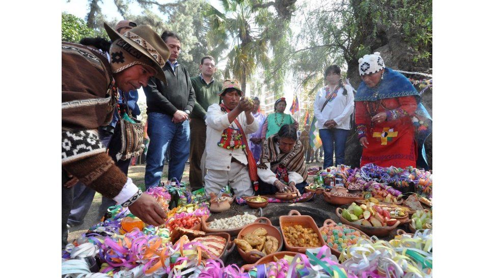 Pachamama en la Plaza Belgrano
