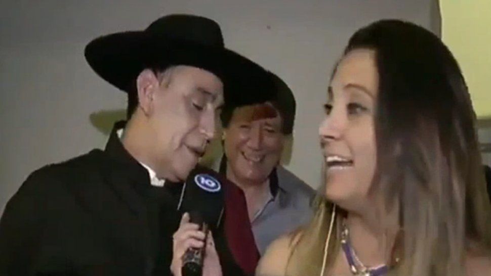 El Chaqueño Palavecino se desubicó con una notera en plena entrevista