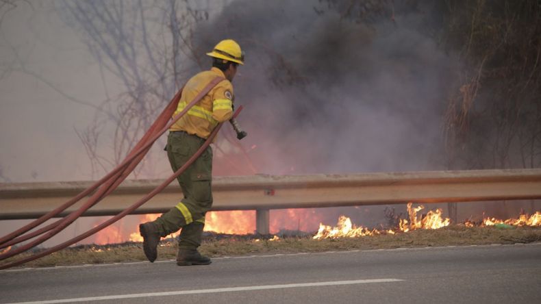 Incendio preocupante.