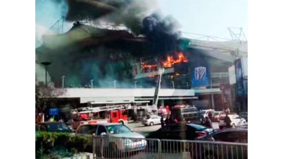 Incendio en China