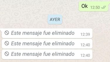 WhatsApp: cómo saber qué decía un mensaje eliminado